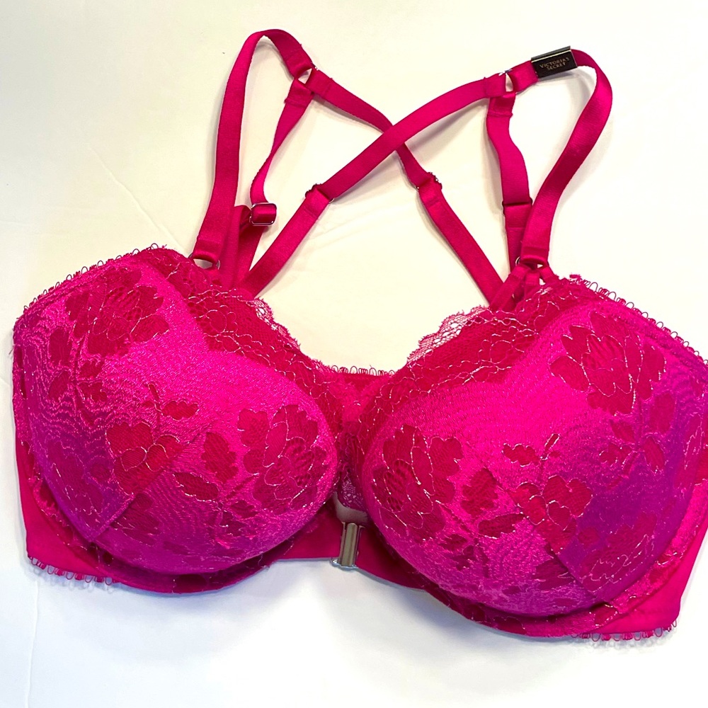 NEW Victoria’s Secret Sexy Plunge Pink Bra 34 D